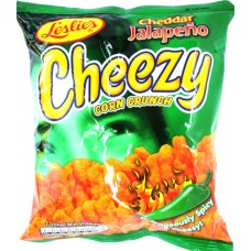 Leslies Cheezy Corn Crunch Cheddar Jalapeno 70g